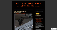 Desktop Screenshot of anotherrighteoustransfer.wordpress.com
