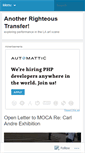 Mobile Screenshot of anotherrighteoustransfer.wordpress.com