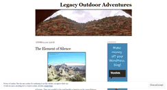 Desktop Screenshot of legacyoutdooradventures.wordpress.com