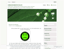 Tablet Screenshot of girliegreenclean.wordpress.com