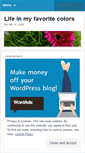 Mobile Screenshot of lifeinmyfavoritecolors.wordpress.com