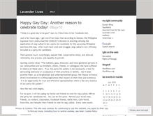 Tablet Screenshot of lavenderlives.wordpress.com