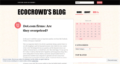 Desktop Screenshot of ecocrowd.wordpress.com