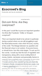 Mobile Screenshot of ecocrowd.wordpress.com
