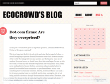 Tablet Screenshot of ecocrowd.wordpress.com