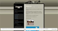 Desktop Screenshot of delpapelalapantalla.wordpress.com