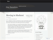 Tablet Screenshot of guysaunders.wordpress.com