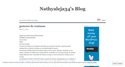 Desktop Screenshot of nathyaleja34.wordpress.com