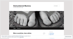 Desktop Screenshot of outnumberedmumma.wordpress.com