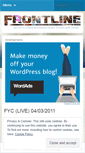 Mobile Screenshot of onfrontline.wordpress.com