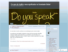 Tablet Screenshot of osusosdoingleseseussignificadosnasociedadeglobal.wordpress.com
