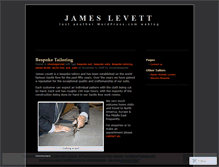 Tablet Screenshot of jameslevett.wordpress.com