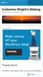 Mobile Screenshot of catherinewright.wordpress.com