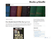 Tablet Screenshot of books4kindle.wordpress.com