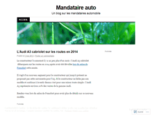 Tablet Screenshot of mandataireauto.wordpress.com