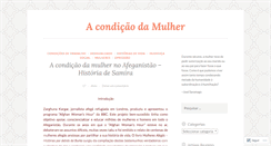 Desktop Screenshot of condicaodamulher.wordpress.com