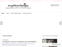 Tablet Screenshot of mydearbakes.wordpress.com