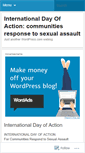Mobile Screenshot of communitiesresponsetosexualassault.wordpress.com