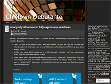 Tablet Screenshot of chitowndebutante.wordpress.com