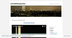 Desktop Screenshot of immobilisexpertise.wordpress.com