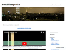 Tablet Screenshot of immobilisexpertise.wordpress.com