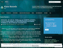 Tablet Screenshot of kiararecords.wordpress.com