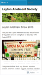 Mobile Screenshot of leytonallotmentsociety.wordpress.com