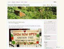 Tablet Screenshot of leytonallotmentsociety.wordpress.com