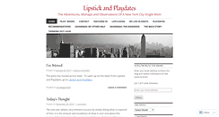 Desktop Screenshot of lipstickandplaydates.wordpress.com