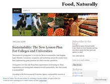 Tablet Screenshot of foodnaturally.wordpress.com