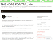 Tablet Screenshot of hopefortrauma.wordpress.com