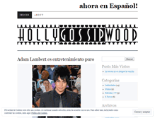 Tablet Screenshot of hollygossipwoodespanol.wordpress.com