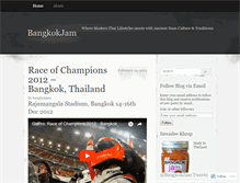 Tablet Screenshot of bangkokjam.wordpress.com