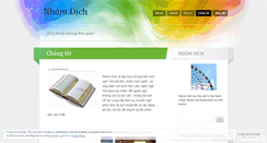 Desktop Screenshot of nhomdich.wordpress.com