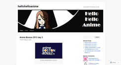 Desktop Screenshot of hellohelloanime.wordpress.com