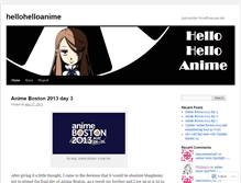 Tablet Screenshot of hellohelloanime.wordpress.com