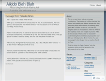 Tablet Screenshot of aikidoblog.wordpress.com