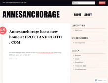 Tablet Screenshot of annesanchorage.wordpress.com