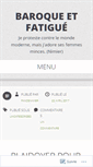 Mobile Screenshot of baroqueetfatigue.wordpress.com