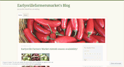 Desktop Screenshot of earlysvillefarmersmarket.wordpress.com