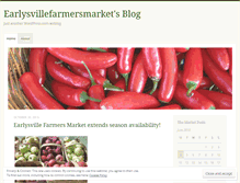 Tablet Screenshot of earlysvillefarmersmarket.wordpress.com