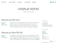 Tablet Screenshot of cosplaycloset.wordpress.com