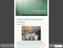 Tablet Screenshot of eventosvenezuela.wordpress.com