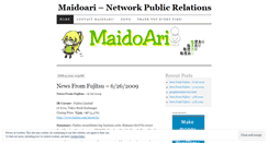 Desktop Screenshot of maidoari4info.wordpress.com