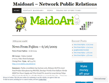 Tablet Screenshot of maidoari4info.wordpress.com