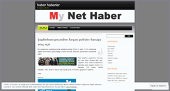 Desktop Screenshot of mynethaber.wordpress.com