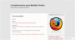 Desktop Screenshot of complementosfirefox.wordpress.com