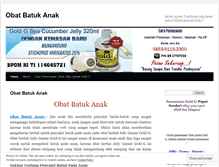 Tablet Screenshot of obatbatukanak1993blog.wordpress.com