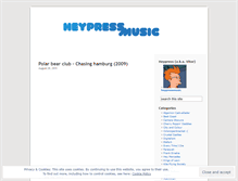 Tablet Screenshot of heypressmusic.wordpress.com