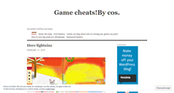 Desktop Screenshot of gamefindercheats.wordpress.com